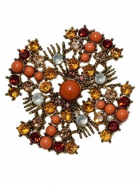 New York & Company Vibrant Jewel-Toned Brooch
